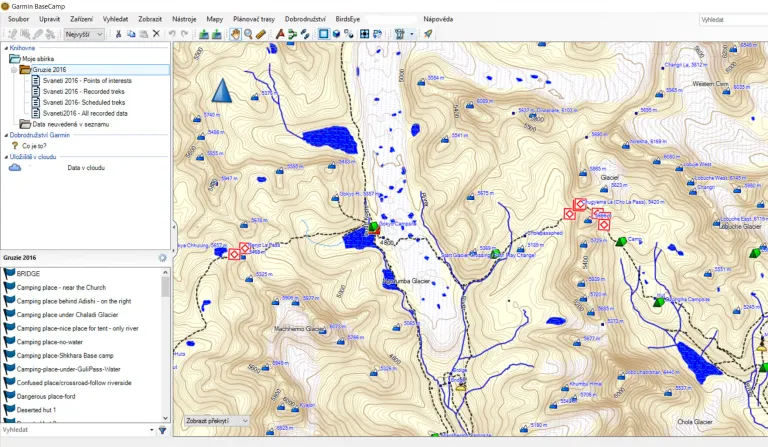 GPS software a portály pro orientaci a navigaci v terénu