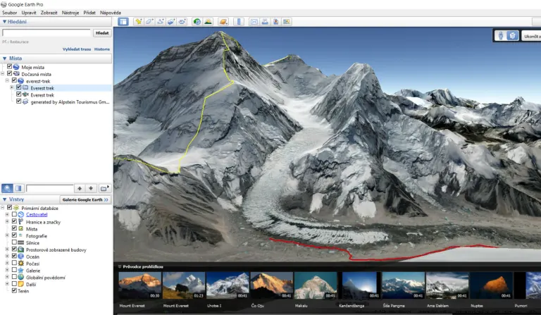 GPS software a portály pro orientaci a navigaci v terénu