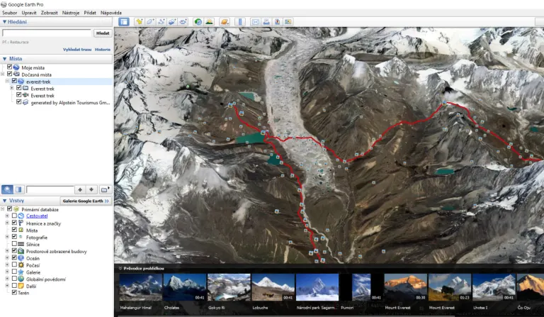 GPS software a portály pro orientaci a navigaci v terénu