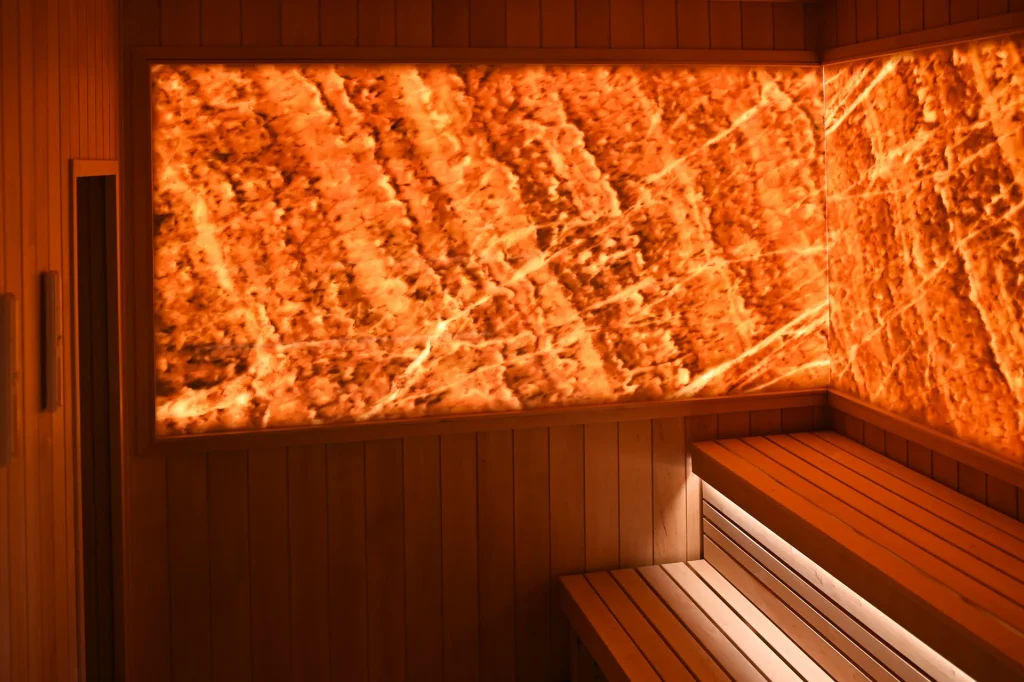 Hotel Zochova Chata in Modra – Sauna with a salt wall