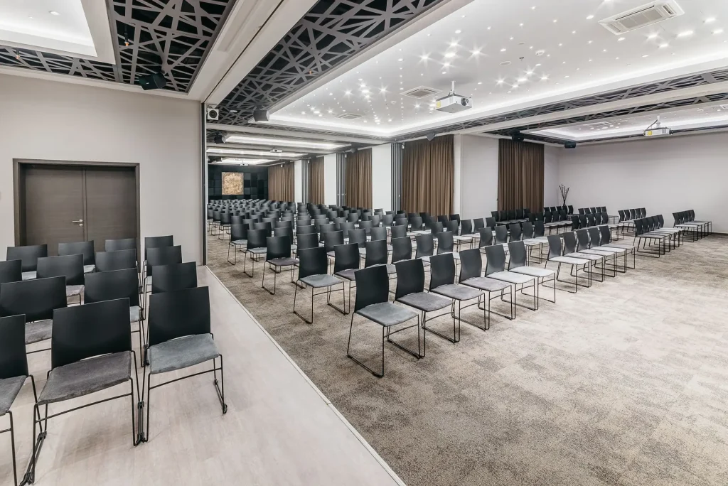 Maximus Resort Brno – Conference hall set up for a corporate event